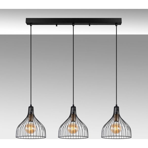 Plafonnier Cafu - Noir/antique