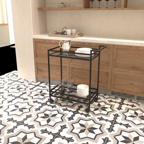 Chariot de service Vortex - Noir Chariot de service Vortex - Noir