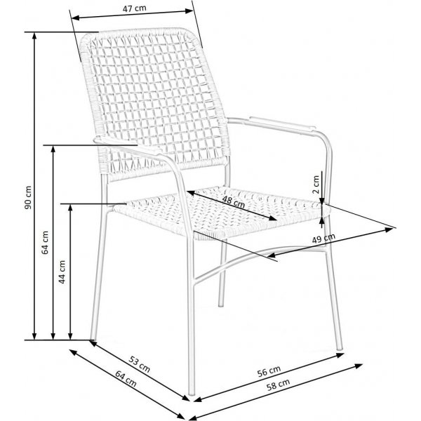 Cadeira eetkamerstoel 457 - Rotan/zwart Cadeira eetkamerstoel 457 - Rotan/zwart