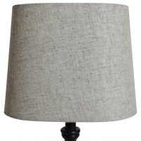 Oval lampskärm 27x18 cm - Beige (grovt linne) Oval lampskärm 27x18 cm - Beige (grovt linne)