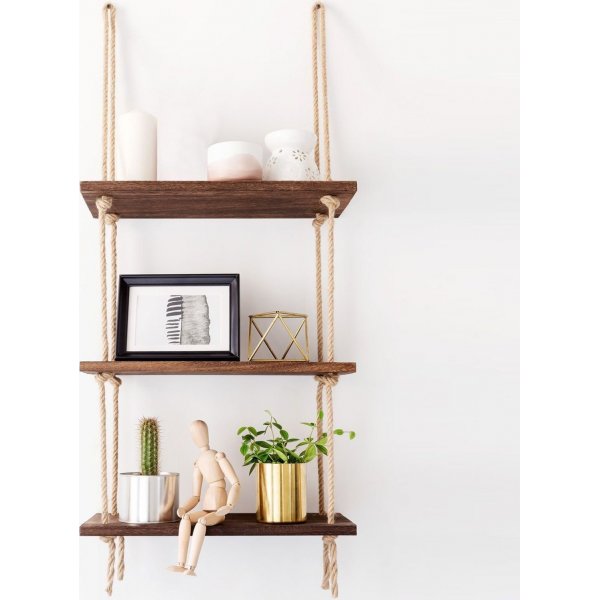 Abstracte wandplank 41 - Walnoot Abstracte wandplank 41 - Walnoot