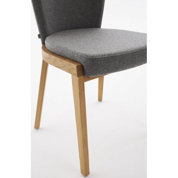 Chaise de salle  manger Lava - Couleur optionnelle du cadre et du rembourrage