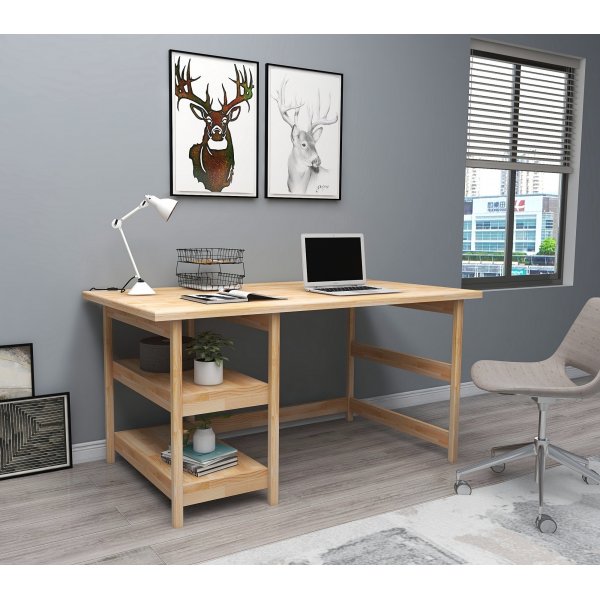 City skrivbord 120x55 cm - Furu