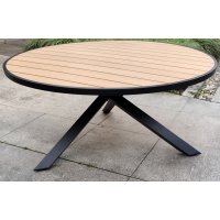 Ekenäs runt matbord Ø120 - Svart/Ek-polywood Ekenäs runt matbord Ø120 - Svart/Ek-polywood