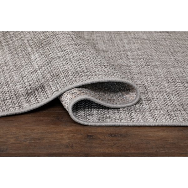 Capri plat geweven vloerkleed Grijs