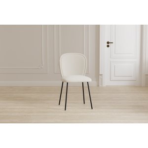 Matstol Carl i creme sammet