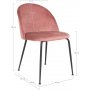 Geneve Matstol - Rosa/svart