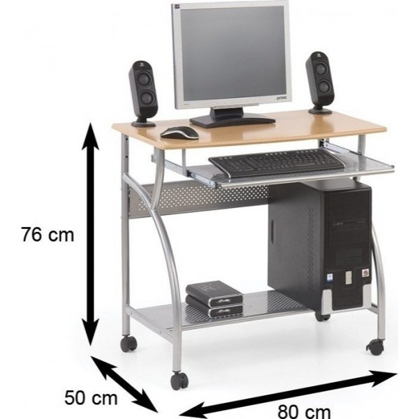 Bureau Donald met wielen - Hout