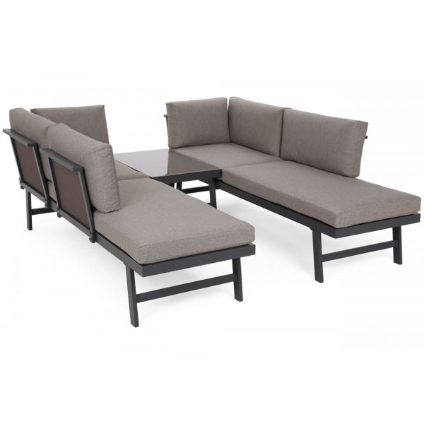 Modulsoffa Porto med bord - Gr�/taupe