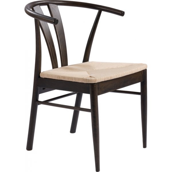 Chaise de salle à manger Chiba en chêne fumé - chaise en chêne huilé marron Chaise de salle à manger Chiba en chêne fumé - chaise en chêne huilé marron