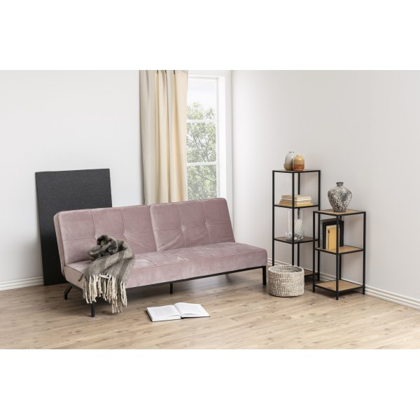 Bibliothque Seaford 35x82 cm - Chne/noir