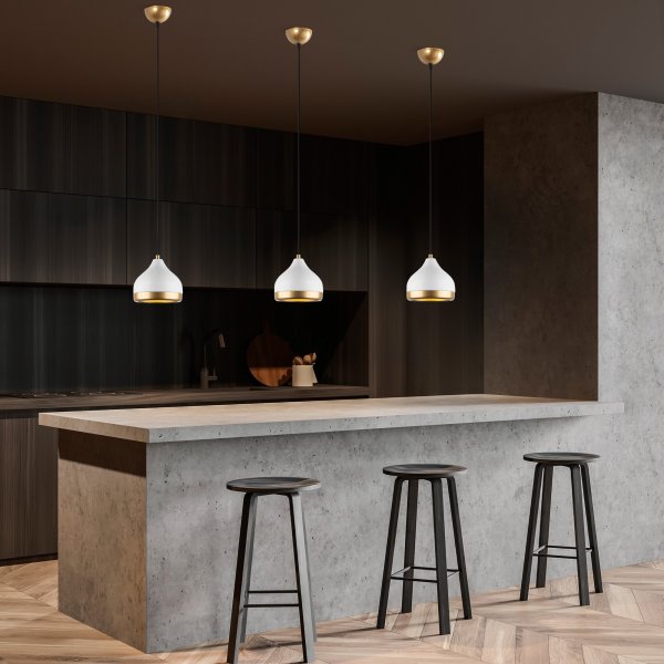 Yildo taklampa 6868 - Vit/guld