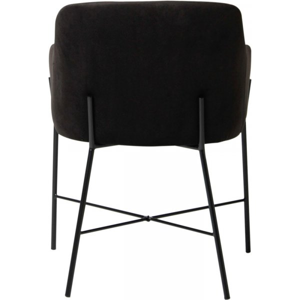 Praxis karmstol - Svart sammet/svart Praxis karmstol - Svart sammet/svart