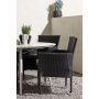 Lina utematgrupp med 4 st Malina stolar - Beige/Svart