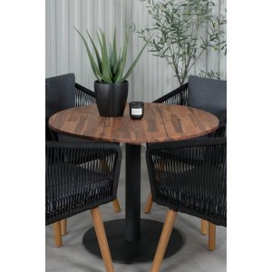Table  manger lit bb 100 cm - Noir/Naturel