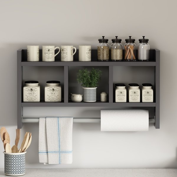 Asya wandplank Antraciet Asya wandplank Antraciet