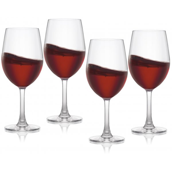 Pure & Simple 4 st rdvinsglas i kristall