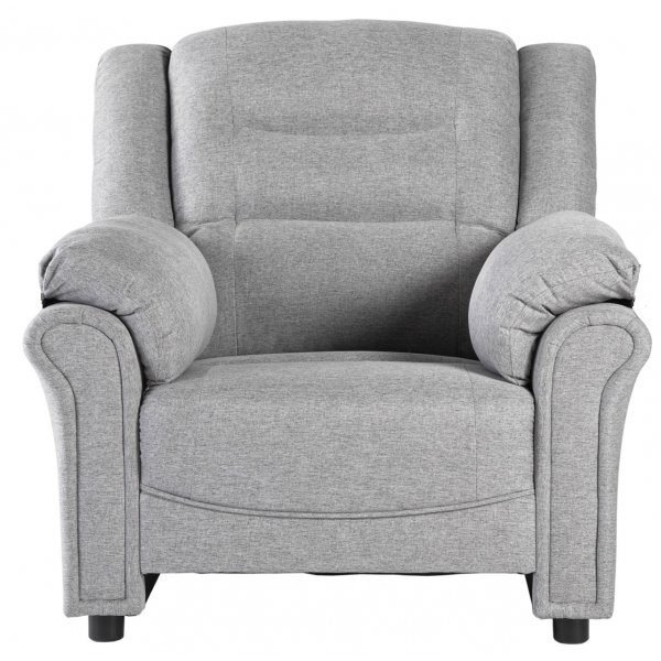 Vera fåtölj i grått tyg Vera fåtölj i grått tyg