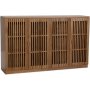 Level sideboard i oljad ek med ribbade drrar 140 cm