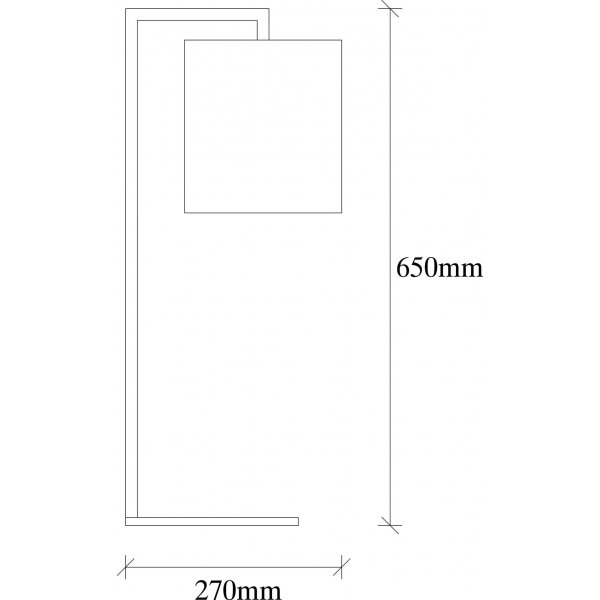 Lampe à poser Profile - Crème/noir Lampe à poser Profile - Crème/noir