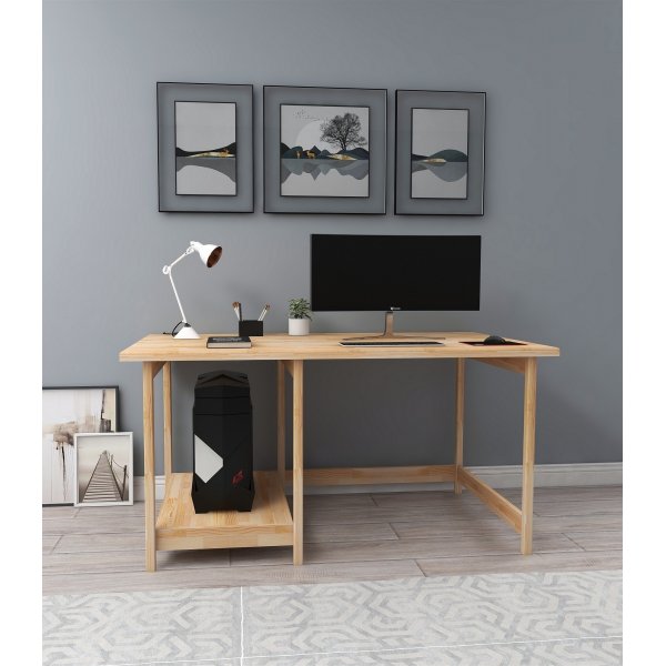 Lina skrivbord 120x55 cm - Furu Lina skrivbord 120x55 cm - Furu