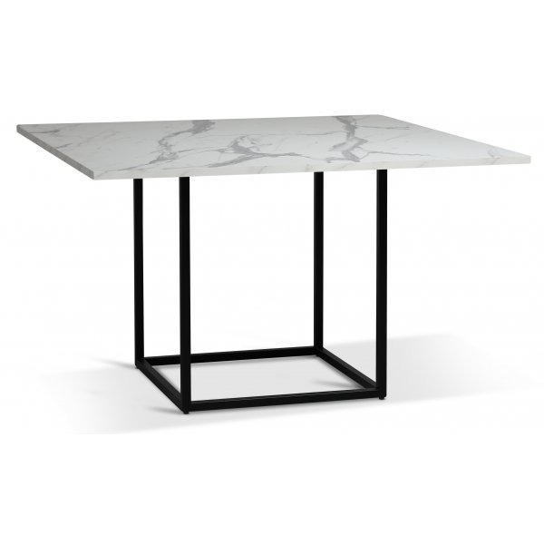 Sintorp matbord 120 cm - Vit marmor (Exklusiv marmor) + Flckborttagare fr mbler