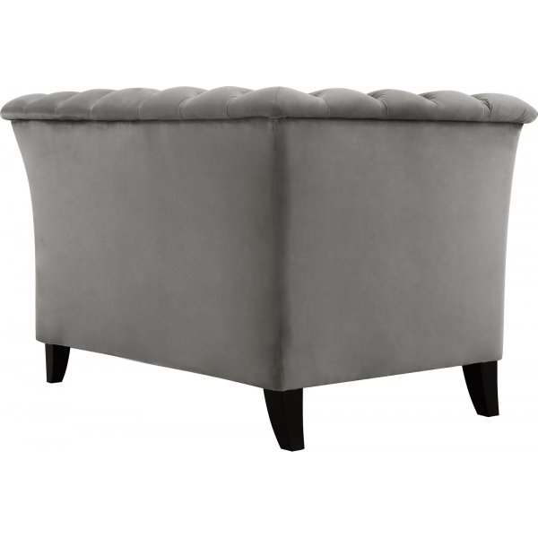 Fåtölj chesterfield grå - Henry + Fläckborttagare för möbler Fåtölj chesterfield grå - Henry + Fläckborttagare för möbler