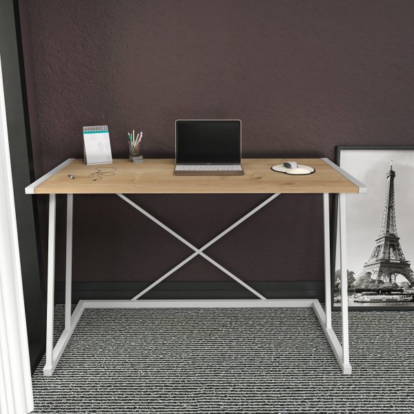 Bureau Adlade 114 x 60 cm - Blanc/chne