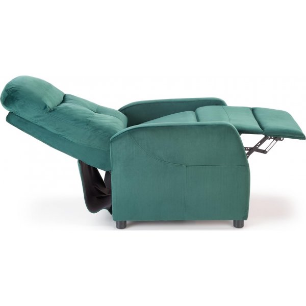 Fauteuil inclinable Gunvor en velours vert Fauteuil inclinable Gunvor en velours vert