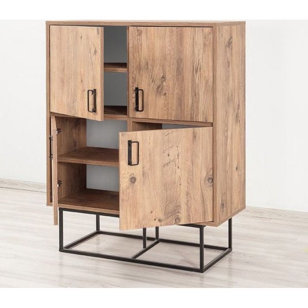 Quantum Solo kast - Grenen/zwart Quantum Solo kast - Grenen/zwart