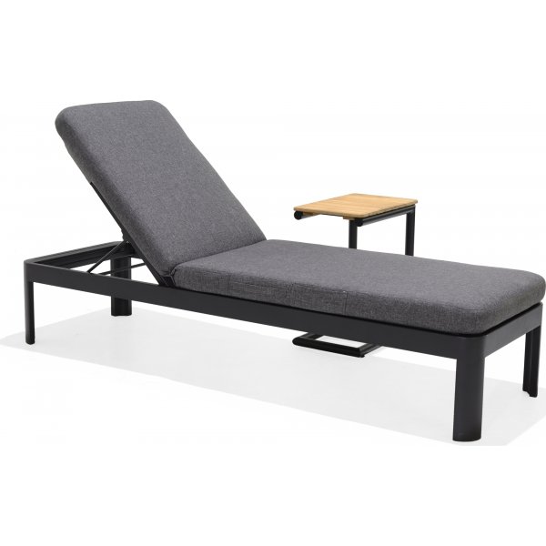 Portals lounge groep 4 - Zwart/teak