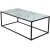 Link soffbord med marmorerat glas - 120x60 cm