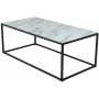 Link soffbord 120x60 cm - Svart/marmor