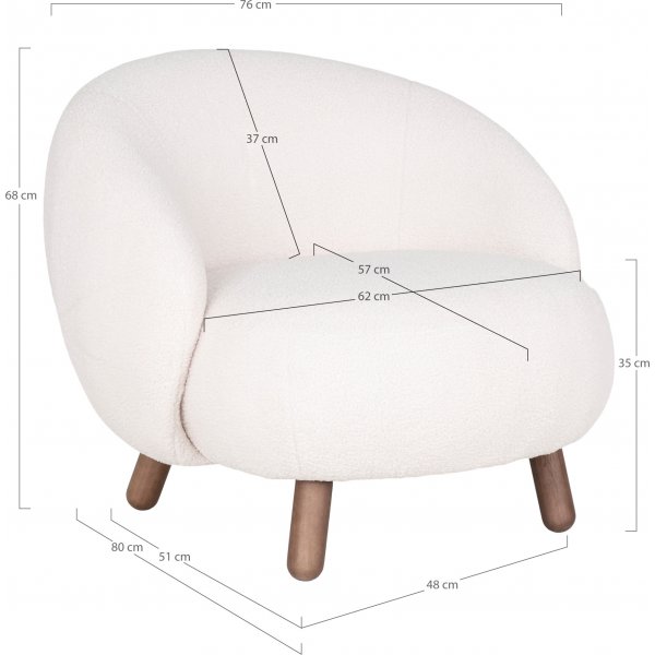 Fauteuil Savone - Blanc