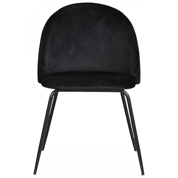 Plaza velvet stol - Svart sammet Plaza velvet stol - Svart sammet