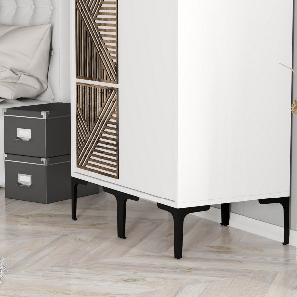 Armoire Kumsal 2 Blanc Armoire Kumsal 2 Blanc