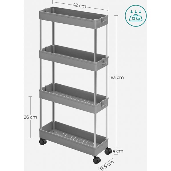 Criollo kökshylla 83 cm - Grå Criollo kökshylla 83 cm - Grå