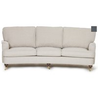 Howard Watford Deluxe 4-sits svängd soffa - Grå sammet Howard Watford Deluxe 4-sits svängd soffa - Grå sammet