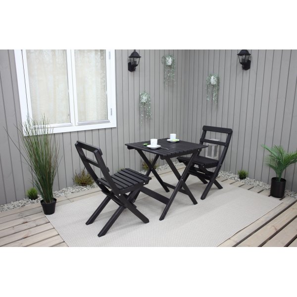 Chaise pliante Knohult - Noir