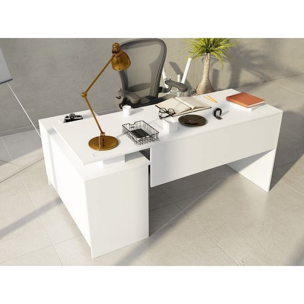 Basta hrnskrivbord 130x105 cm - Vit