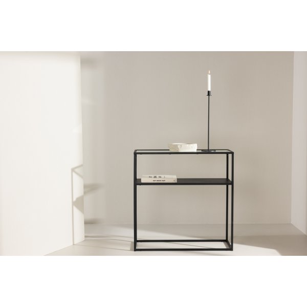 Bogota sidobord 30 x 80 cm - Svart