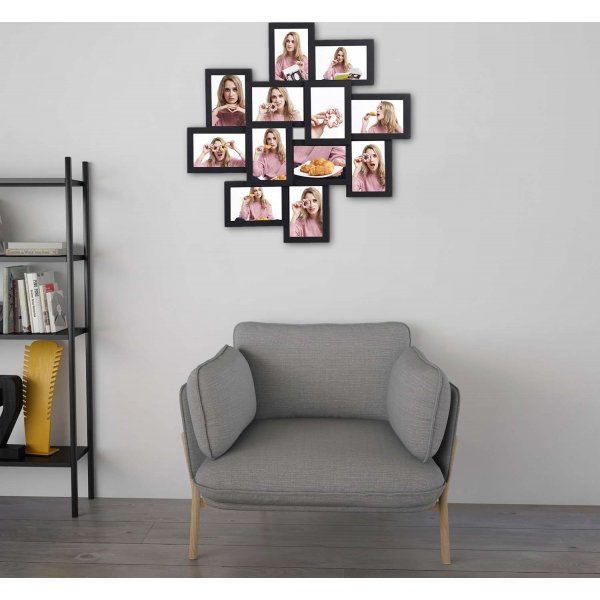 Indra fotoram - Svart