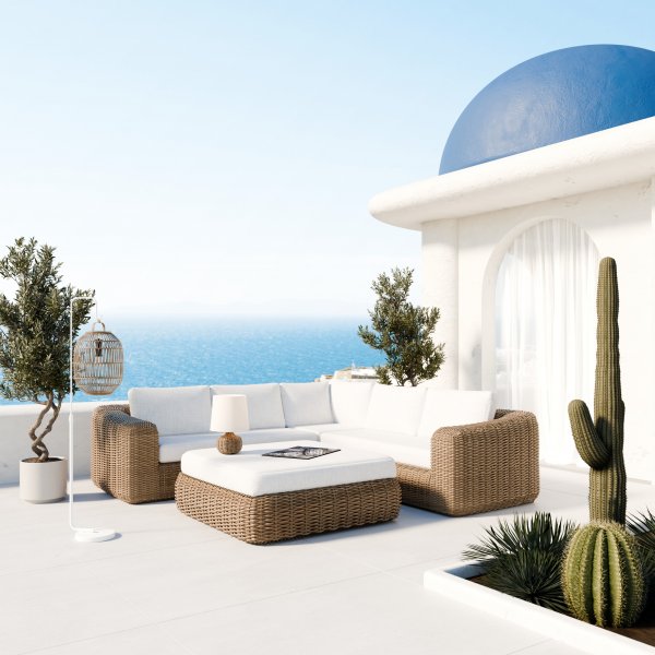 Malibu XL loungegrupp - Nature / Beige