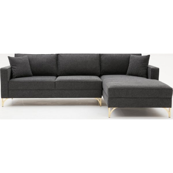 Canapé divan Berlin - Anthracite/or Canapé divan Berlin - Anthracite/or