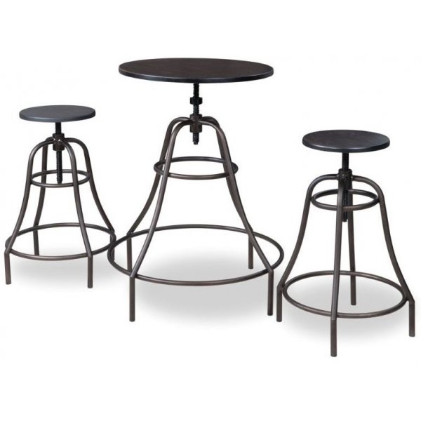 Barbord med 2 st barstolar - Industridesign