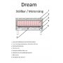 Sng stllbar 90x200cm - Mrkgr - Dream