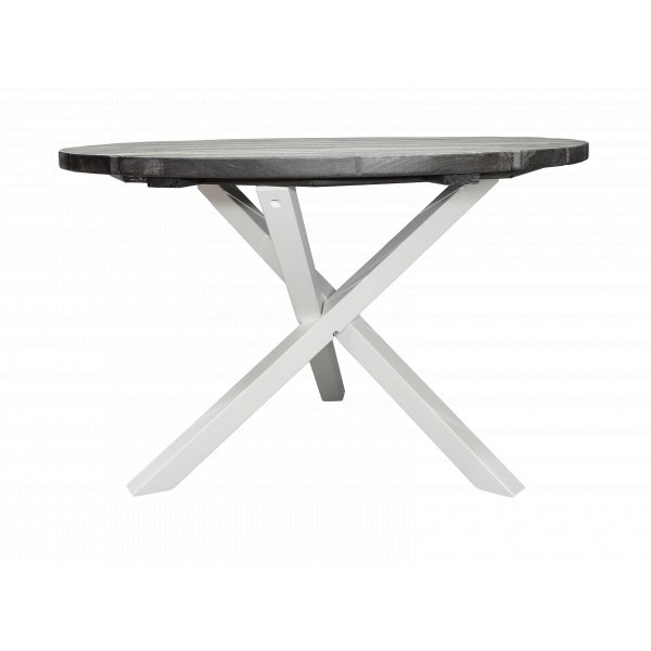 Scottsdale eettafel 112 cm - Shabby Chic Grijs/Wit