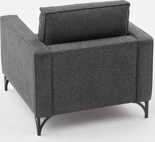 Fauteuil Berlin - Anthracite/noir Fauteuil Berlin - Anthracite/noir