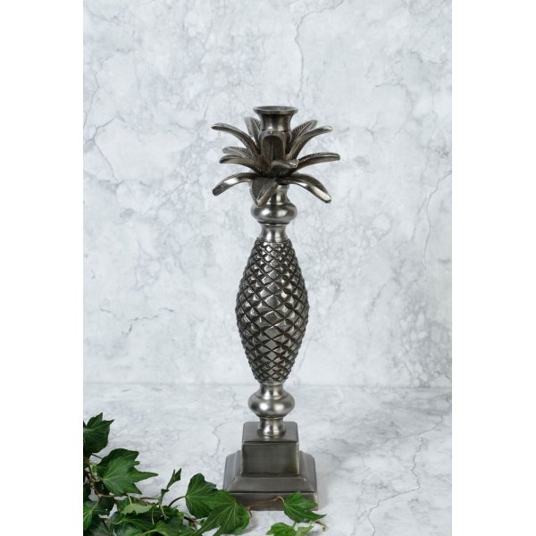 Ljusstake Ananas - Old silver