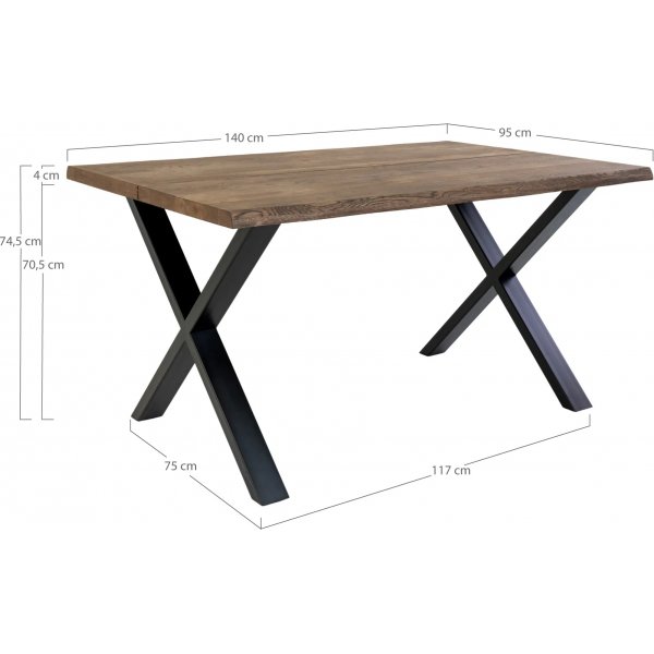 Toulon matgrupp med 4 st Stockholm matstolar i ljusbrunt konstläder + 4.00 x Stolsdyna Toulon matgrupp med 4 st Stockholm matstolar i ljusbrunt konstläder + 4.00 x Stolsdyna